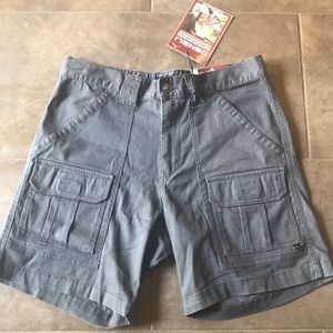 Gray Denali Stretch Shorts